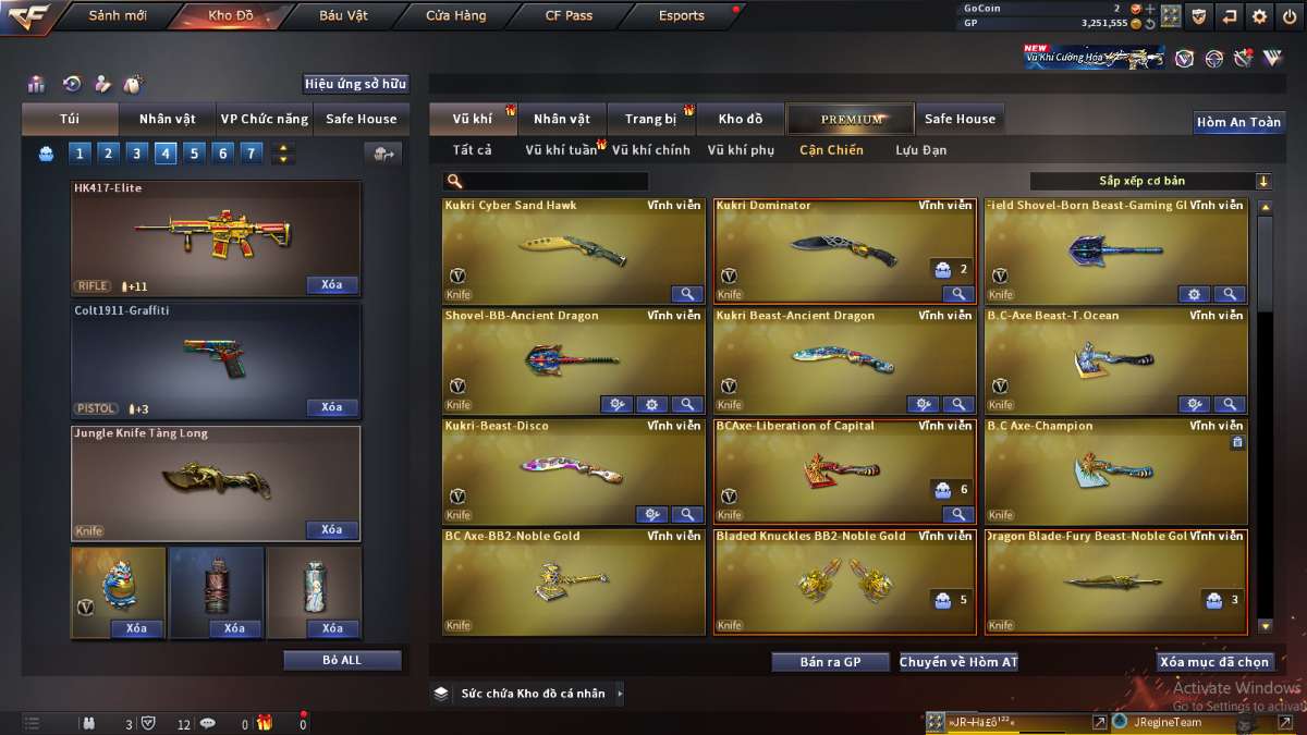 shop acc cf uy tin gia re